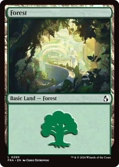 Magic: The Gathering - Forest #290 Foil - Reality Fracture
