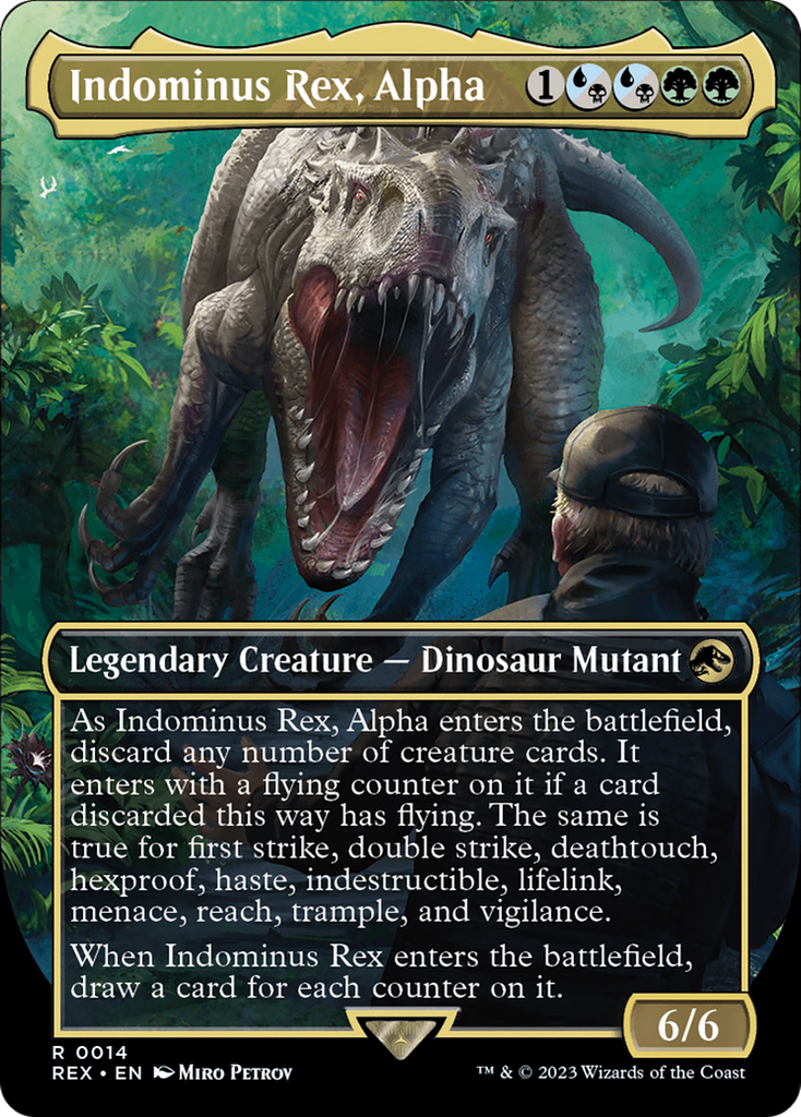 Magic: The Gathering - Indominus Rex, Alpha Foil - Jurassic World Collection