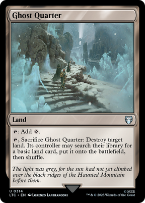 Magic: The Gathering - Ghost Quarter - Tales of Middle-earth Commander