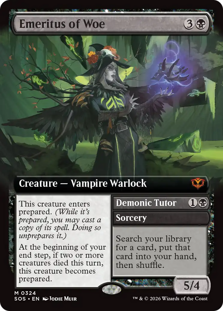 Magic: The Gathering - Emeritus of Woe // Demonic Tutor - Secrets of Strixhaven