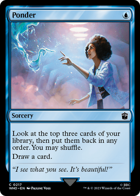 Magic: The Gathering - Ponder - Doctor Who