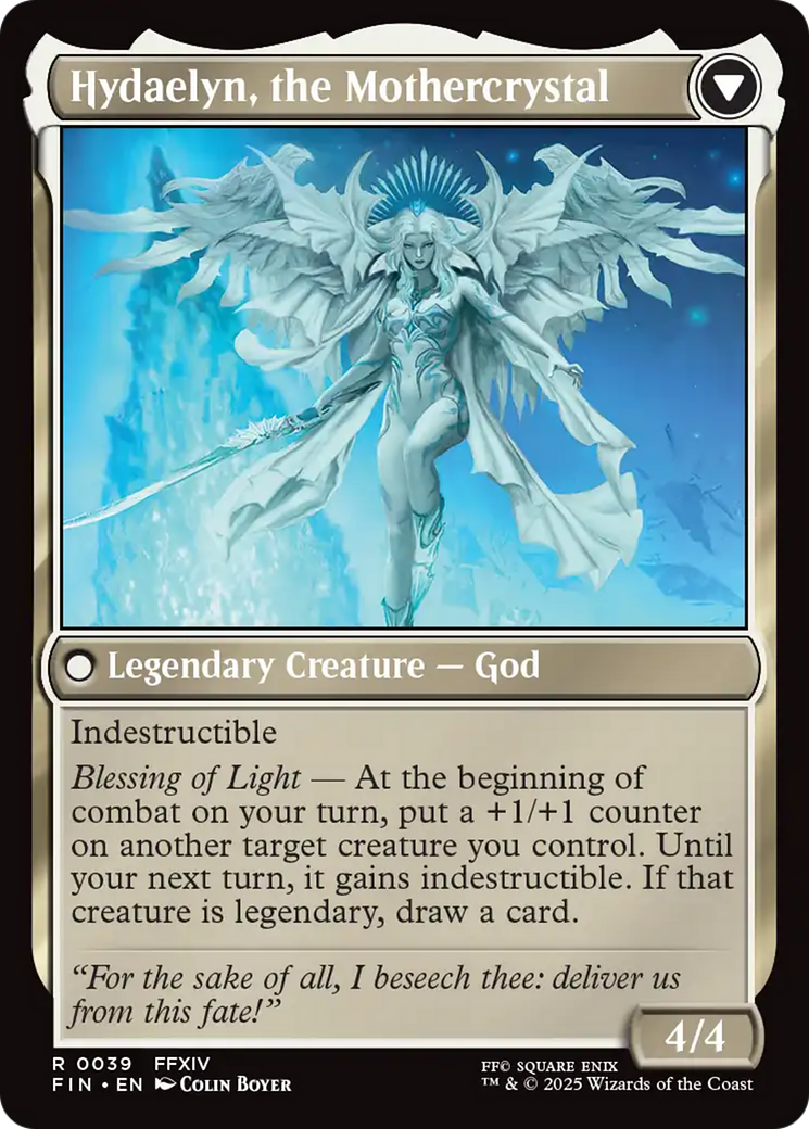Magic: The Gathering - Venat, Heart of Hydaelyn // Hydaelyn, the Mothercrystal Foil - Final Fantasy