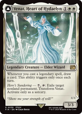 Magic: The Gathering - Venat, Heart of Hydaelyn // Hydaelyn, the Mothercrystal - Final Fantasy