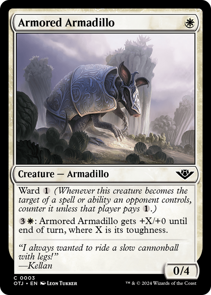 Magic: The Gathering - Armored Armadillo - Outlaws of Thunder Junction