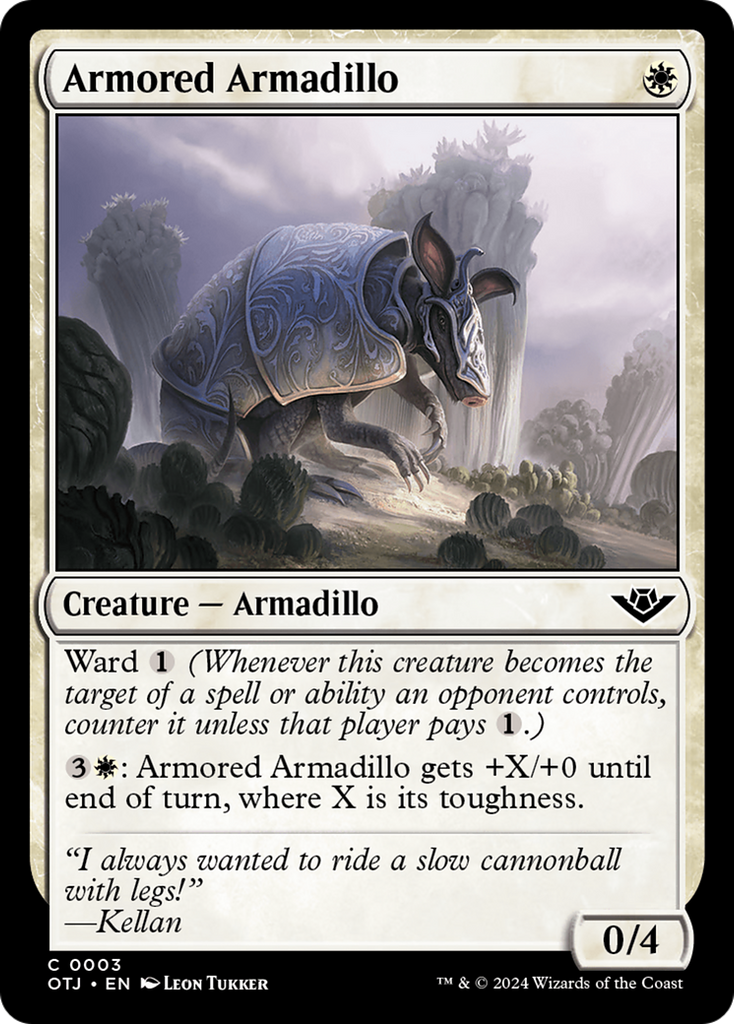 Magic: The Gathering - Armored Armadillo Foil - Outlaws of Thunder Junction