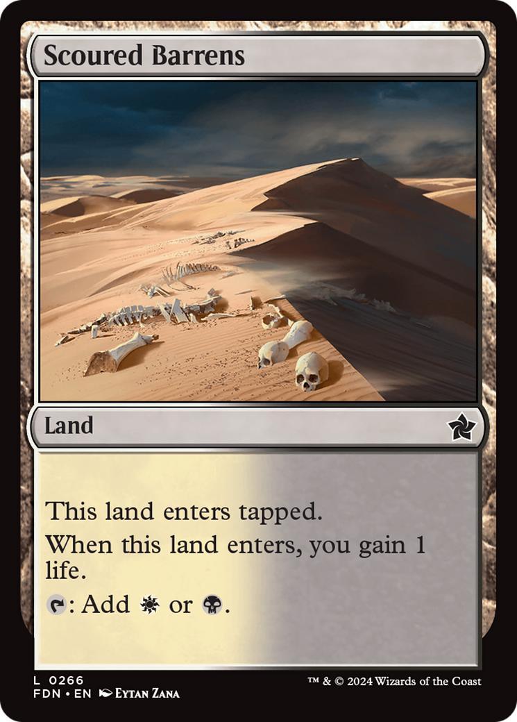 Magic: The Gathering - Scoured Barrens Foil - Foundations