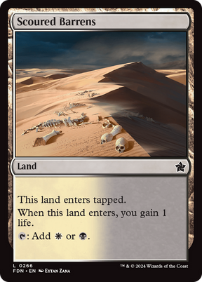Magic: The Gathering - Scoured Barrens Foil - Foundations
