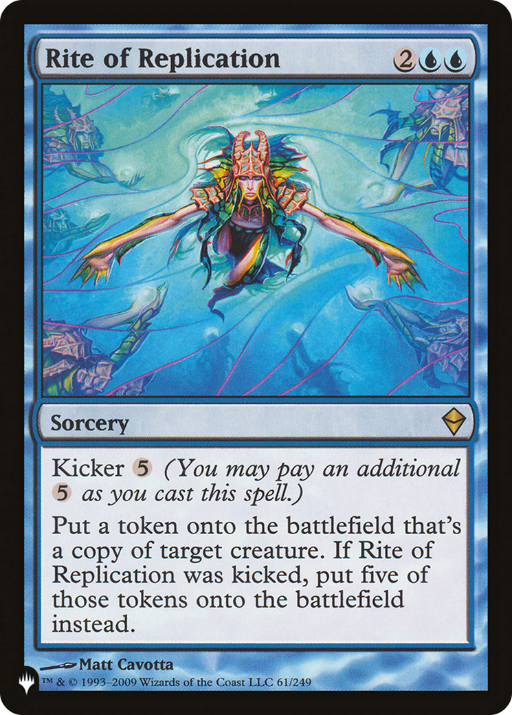 Magic: The Gathering - Rite of Replication - The List
