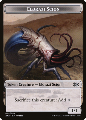 Magic: The Gathering - Eldrazi Scion Token - Double Masters 2022 Tokens
