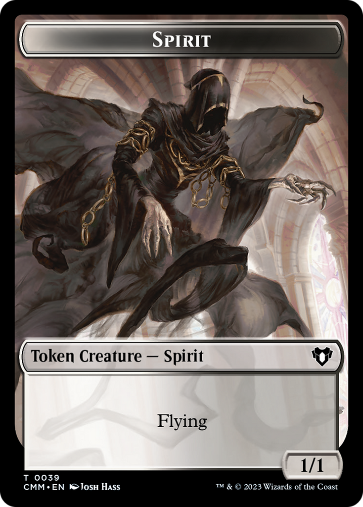 Magic: The Gathering - Spirit Token - Commander Masters Tokens