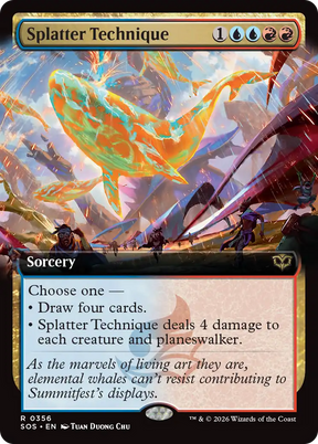 Magic: The Gathering - Splatter Technique - Secrets of Strixhaven