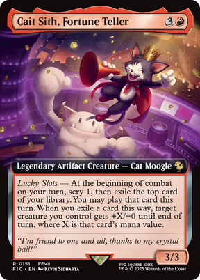 Magic: The Gathering - Cait Sith, Fortune Teller - Final Fantasy Commander