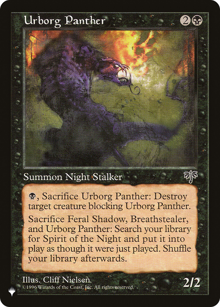 Magic: The Gathering - Urborg Panther - The List