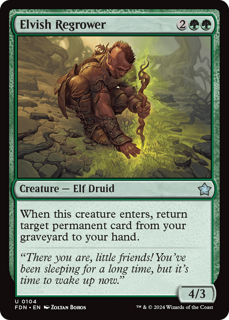 Magic: The Gathering - Elvish Regrower - Foundations