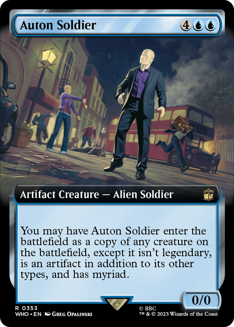 Magic: The Gathering - Auton Soldier Foil - Doctor Who