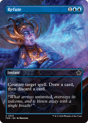 Magic: The Gathering - Refute Foil - Foundations
