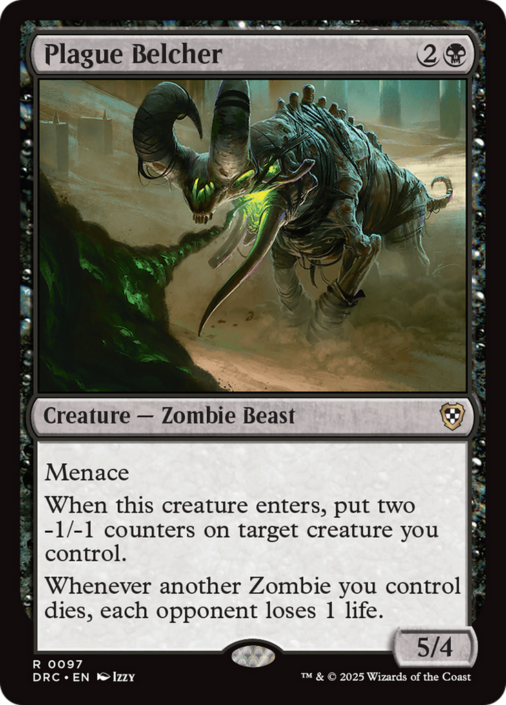 Magic: The Gathering - Plague Belcher - Aetherdrift Commander