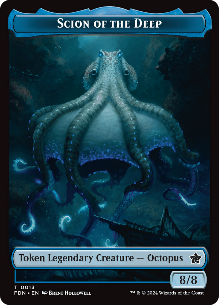 Magic: The Gathering - Scion of the Deep Token - Foundations Tokens