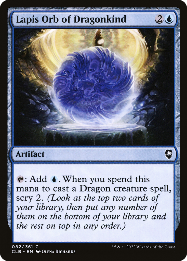 Magic: The Gathering - Lapis Orb of Dragonkind - Commander Legends: Battle for Baldur's Gate