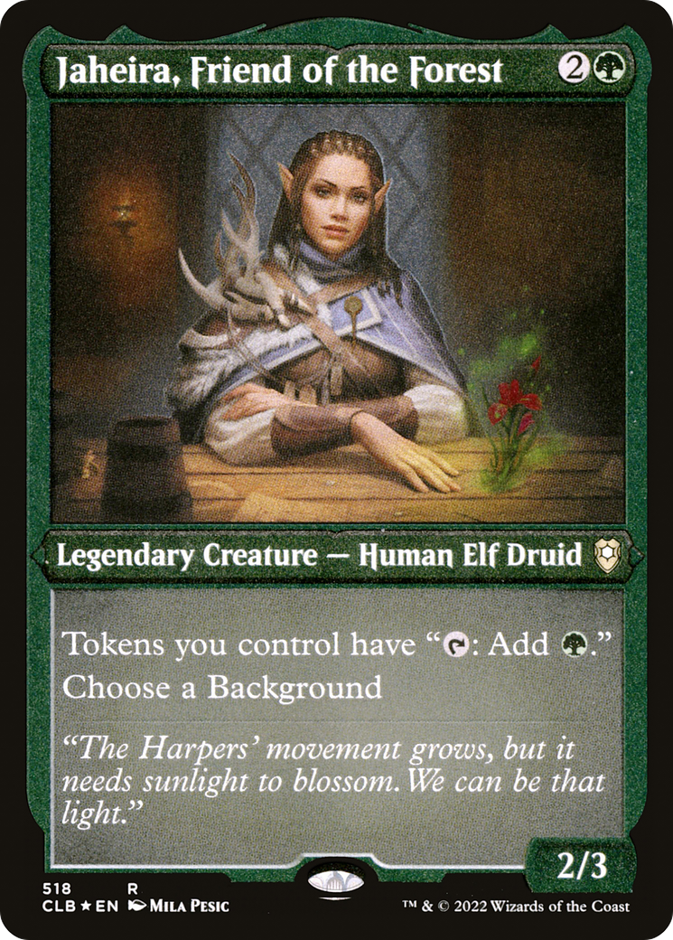 Magic: The Gathering - Jaheira, Friend of the Forest Foil - Commander Legends: Battle for Baldur's Gate