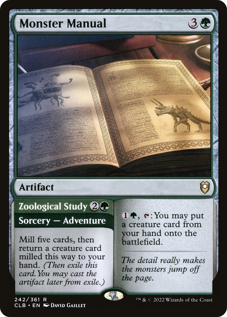 Magic: The Gathering - Monster Manual // Zoological Study - Commander Legends: Battle for Baldur's Gate