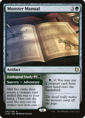 Magic: The Gathering - Monster Manual // Zoological Study - Commander Legends: Battle for Baldur's Gate