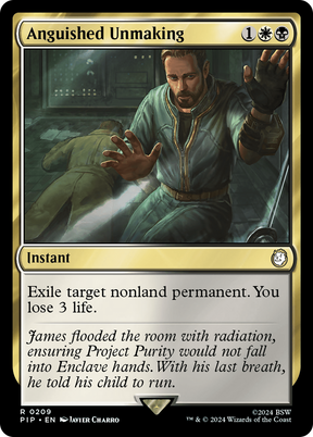Magic: The Gathering - Anguished Unmaking Foil - Fallout