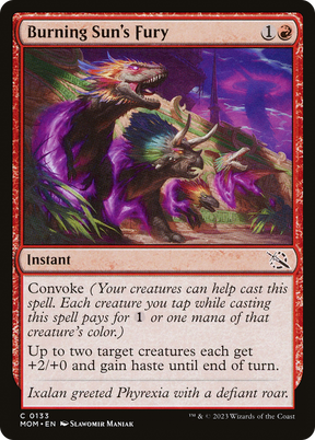 Magic: The Gathering - Burning Sun's Fury Foil - March of the Machine