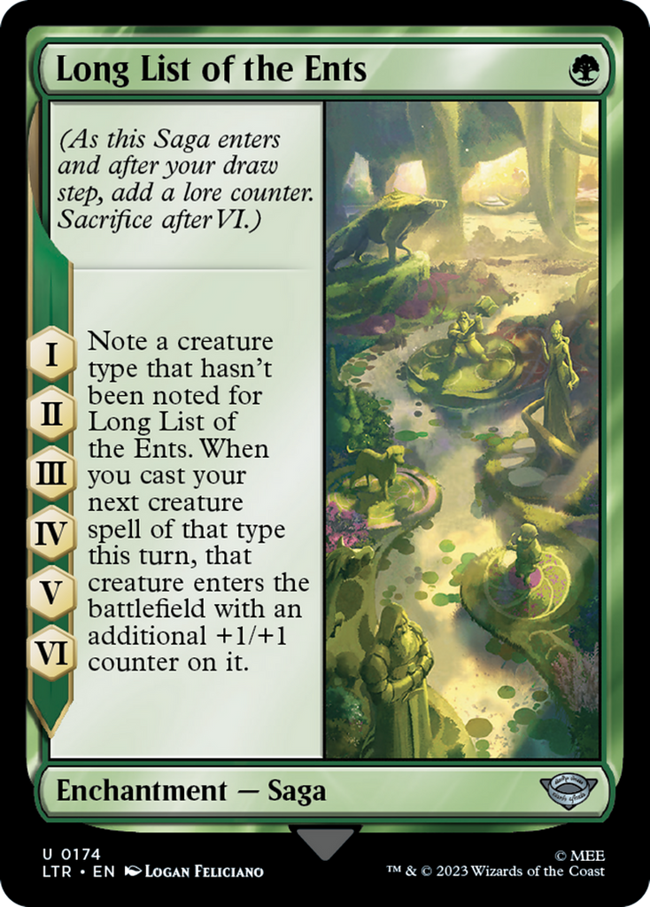 Magic: The Gathering - Long List of the Ents - The Lord of the Rings: Tales of Middle-earth