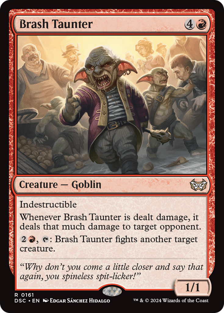 Magic: The Gathering - Brash Taunter - Duskmourn: House of Horror Commander