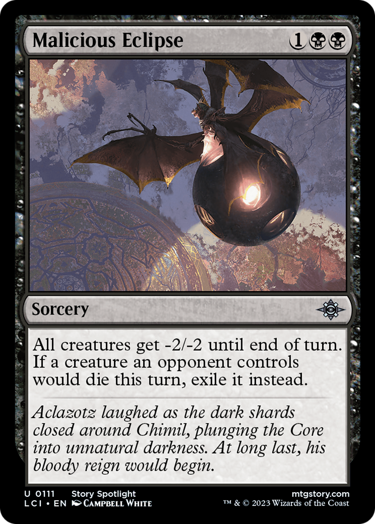 Magic: The Gathering - Malicious Eclipse Foil - The Lost Caverns of Ixalan