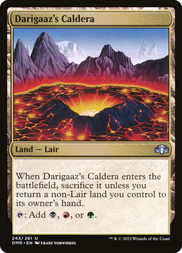 Magic: The Gathering - Darigaaz's Caldera Foil - Dominaria Remastered