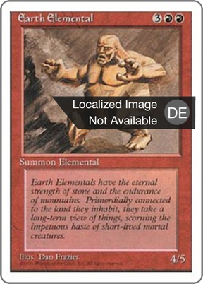 Magic: The Gathering - Erdelementar - Fourth Edition