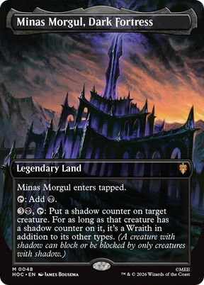 Magic: The Gathering - Minas Morgul, Dark Fortress Foil - The Hobbit Eternal
