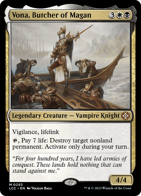 Magic: The Gathering - Vona, Butcher of Magan - The Lost Caverns of Ixalan Commander