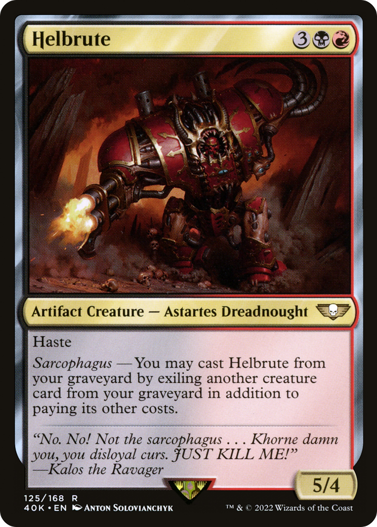 Magic: The Gathering - Helbrute - Warhammer 40000 Commander