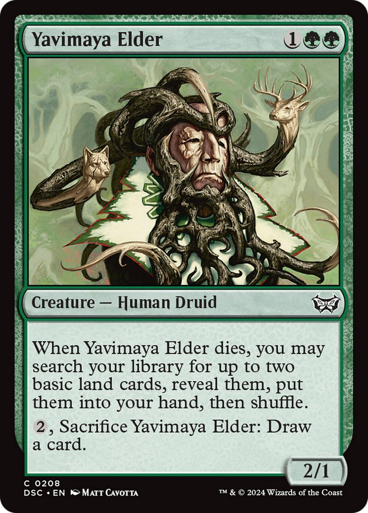 Magic: The Gathering - Yavimaya Elder - Duskmourn: House of Horror Commander