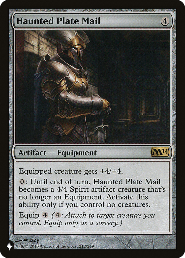 Magic: The Gathering - Haunted Plate Mail - The List