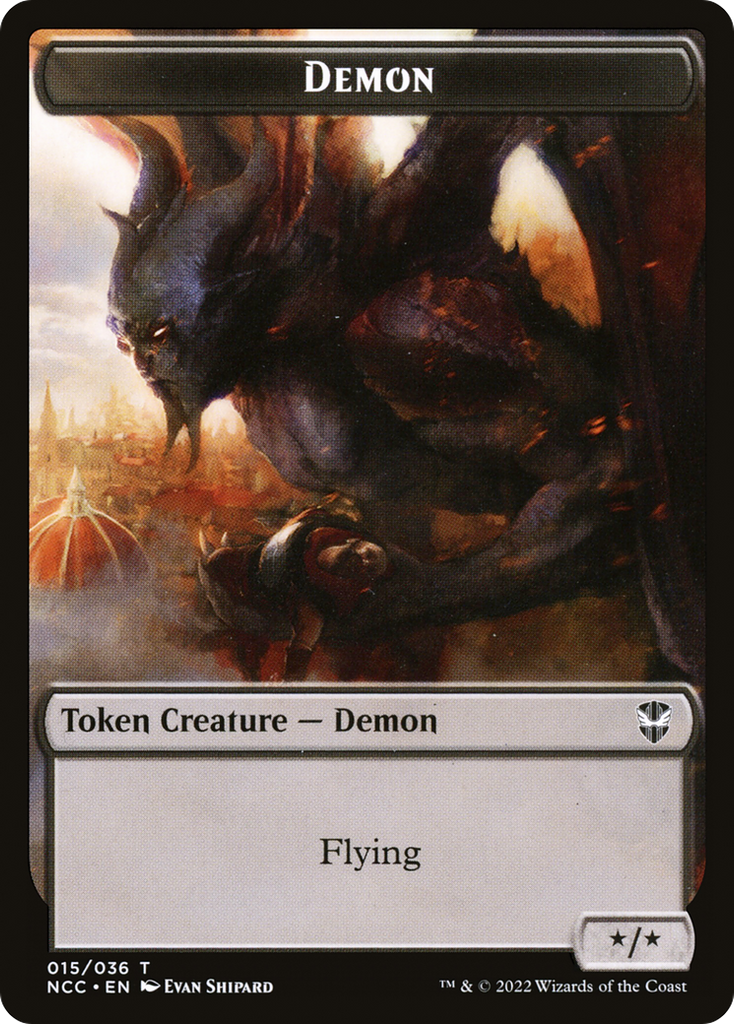 Magic: The Gathering - Demon Token - New Capenna Commander Tokens