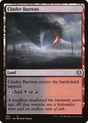 Magic: The Gathering - Cinder Barrens - Starter Commander Decks