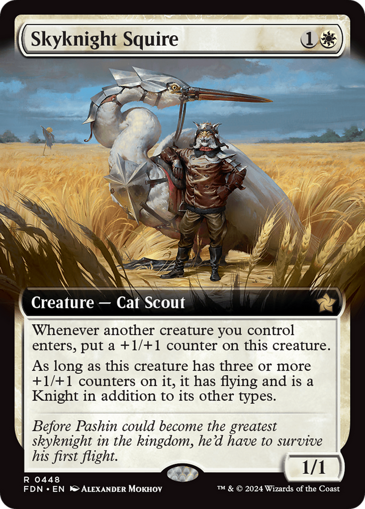 Magic: The Gathering - Skyknight Squire - Foundations