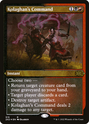 Magic: The Gathering - Kolaghan's Command Foil - Double Masters 2022