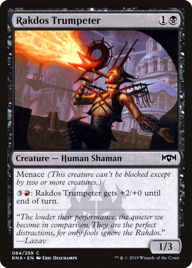 Magic: The Gathering - Rakdos Trumpeter Foil - Ravnica Allegiance