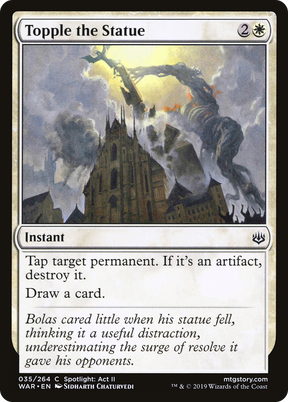 Magic: The Gathering - Topple the Statue Foil - War of the Spark