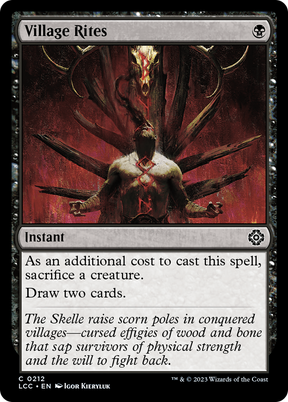 Magic: The Gathering - Village Rites - The Lost Caverns of Ixalan Commander
