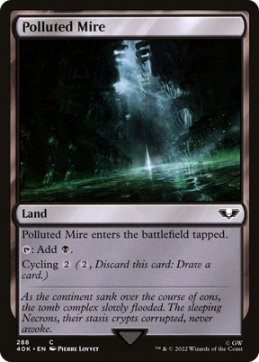 Magic: The Gathering - Polluted Mire - Warhammer 40000 Commander