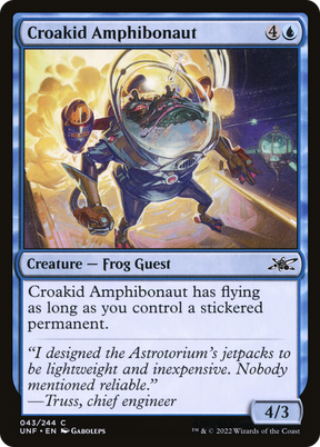 Magic: The Gathering - Croakid Amphibonaut - Unfinity