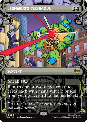 Magic: The Gathering - Leonardo's Technique Foil - Teenage Mutant Ninja Turtles