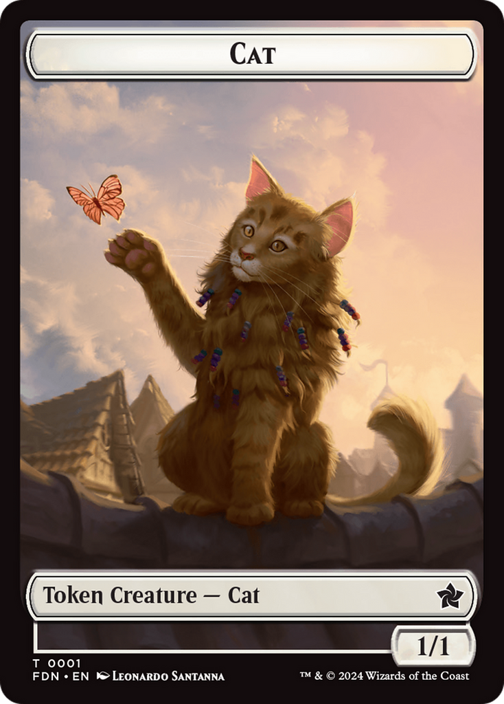 Magic: The Gathering - Cat Token - Foundations Tokens