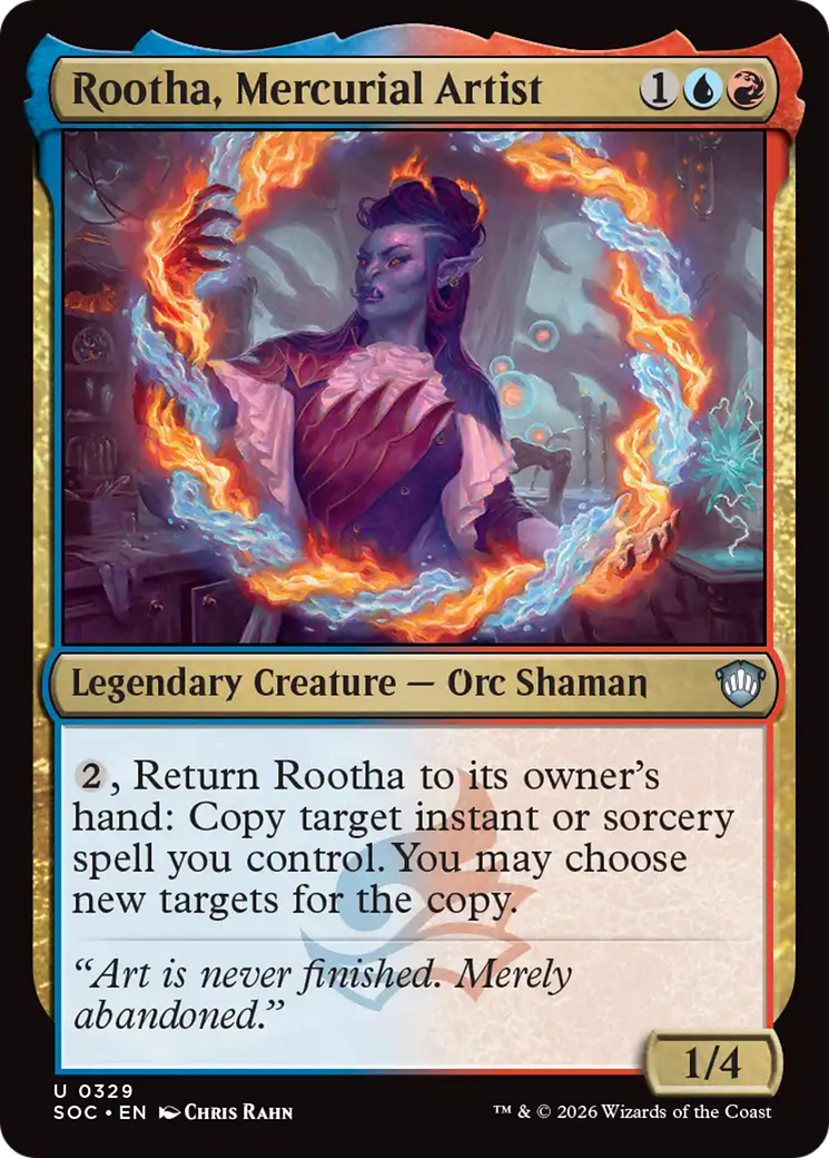 Magic: The Gathering - Rootha, Mercurial Artist - Secrets of Strixhaven Commander